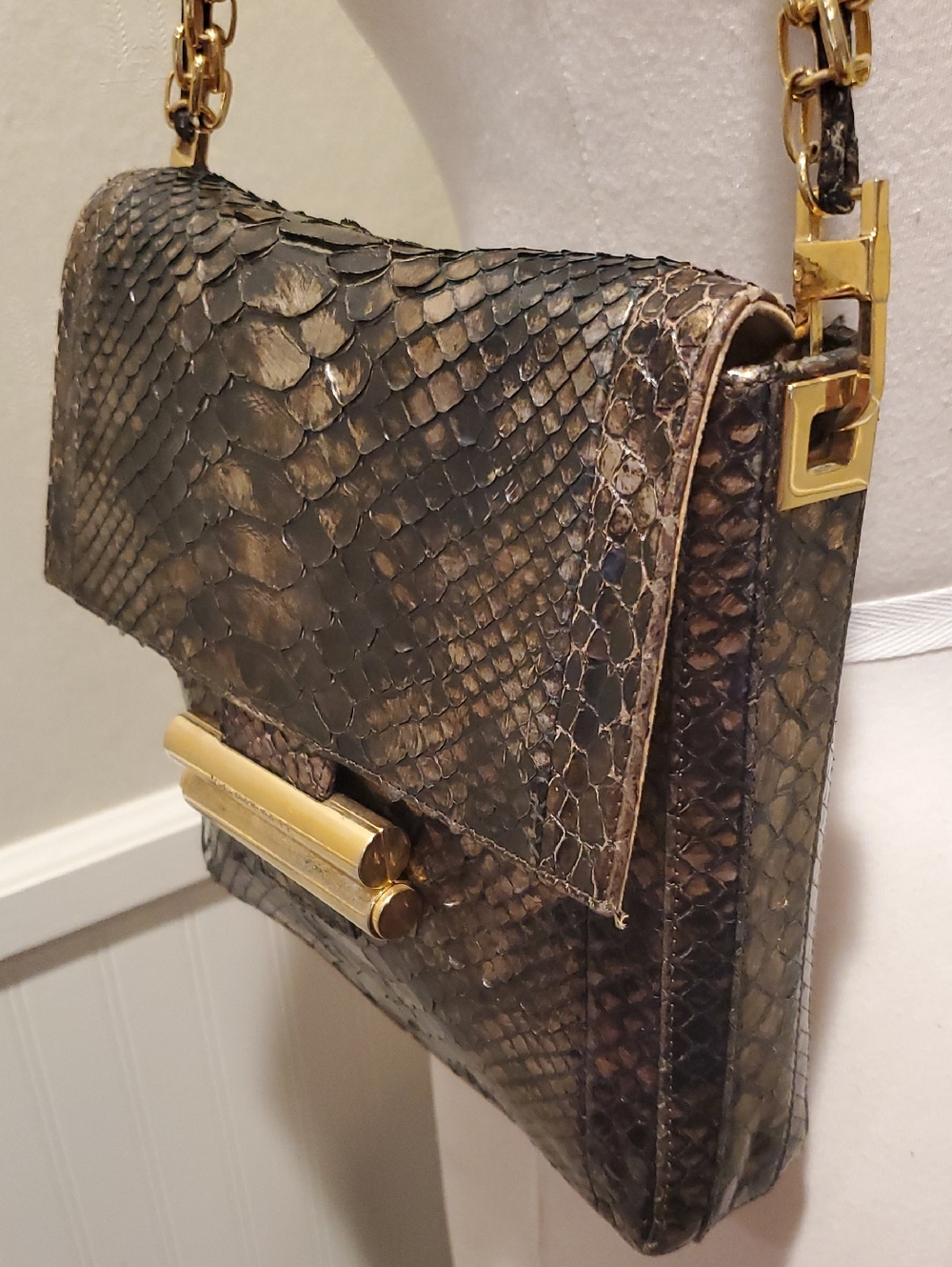 Devi Kroell Real Python Shoulder Bag - Picture 6 of 16